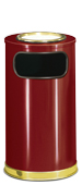 Model SO16SU-10C | Decorative European Series Crimson/Brass Sand Top Indoor Ash/Trash Receptacle