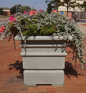 Model SP-C | Square Venus Planters (Granite Gray)