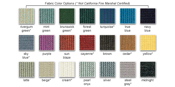 Fabric Color Options