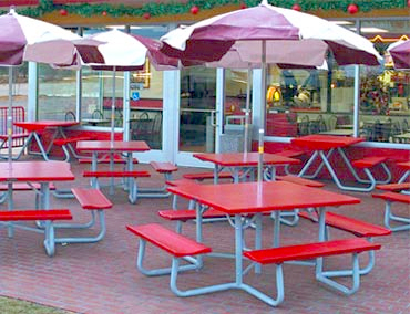 Model ST-4U | Square All Aluminum Picnic Table