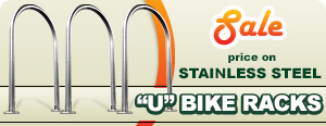 Sale on Stainless U Bike Racks