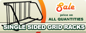 Sale on Single Sided Grid Bike Racks