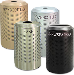 Silhouette Recycling Receptacles