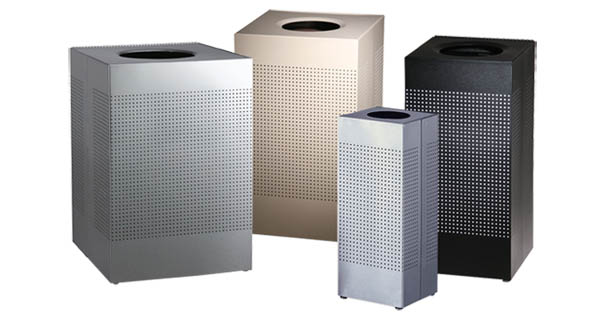 Silhouette Series Square Trash Cans