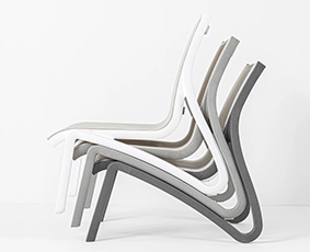 Stacked Sunset Collection Lounge Chairs