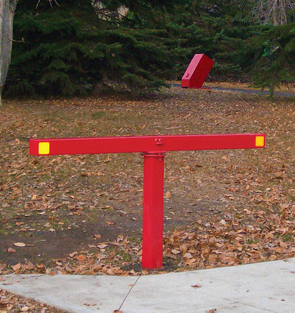 Model TBIG-72-36-36 | T Bollard Red