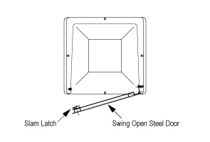Swing Open Steel Door Detail