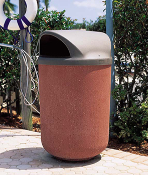 Model TF1100 | Round Concrete Trash Receptacle