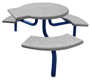 Model TF3139 | Round Concrete ADA Picnic Table with Steel Frame