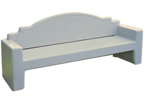 Model TF 5065 | Precast Concrete Bench (Gray)