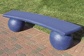 Model TF5140 | Precast Curved Concrete Sphere Bench (Soulard Green)