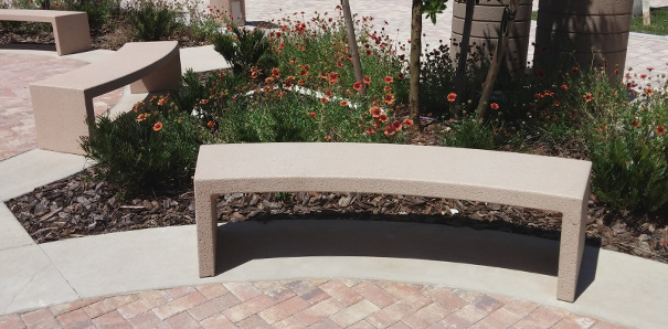 Model TF5160 | Curved Concrete Bench