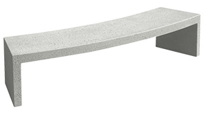 Model TF5160 | Curved Concrete Bench