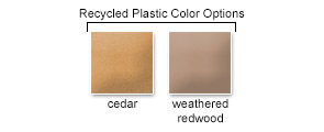 Recycled Plastic Color Options