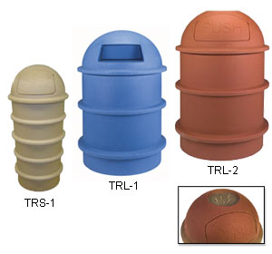 Polyethylene Trash Receptacles