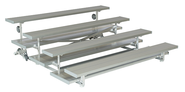 Tip-N-Roll Preferred Series Low Rise Aluminum Bleachers