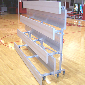 Tip-N-Roll Preferred Series Low Rise Aluminum Bleachers