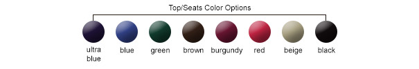 Top/Seats Color Options