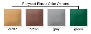 Recycled Plastic Color Options