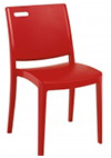 Model US563202 | Apple Red Metro Stacking Sidechairs