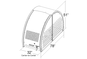 Veloport - Bike Locker | Quick Dimensions