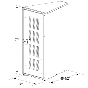 Vertical Bike Locker | Quick Dimensions