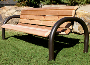 Model WCM6WB-P | 6' Modern Style Cedar Bench