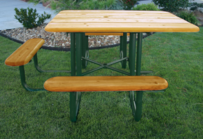 ADA Picnic Table with Douglas Fir Top and Seats