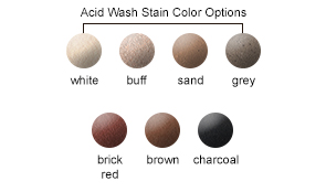 Acid Wash Stain Color Options
