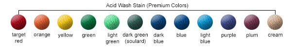 Acid Wash Stain (Premium) Color Options