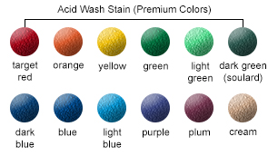 Acid Wash Stain (Premium) Color Options