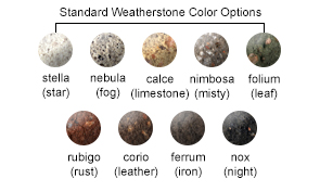 Standard Weatherstone Color Options