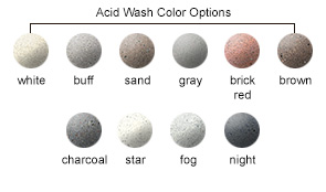 Acid Wash Color Options