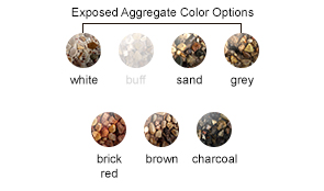 Exposed Aggregate Color Options