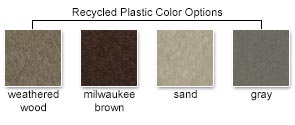 Recycled Plastic Color Options