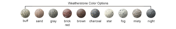 Weatherstone Color Options