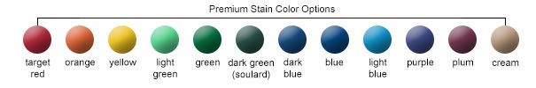 Premium Stain Color Options