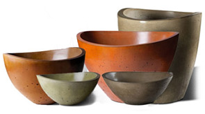 Wave Series Concrete Planters