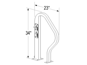 eSwerve™ Charging Rack | Quick Dimensions