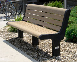 Recycled Plastic Park Bench | Malibu Bench