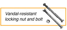 Vandal-Resistant Locking Nut & Bolt